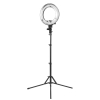 ActivShop LAMPA PIERŚCIENIOWA RING LIGHT 12" 35W FLUORESCENT CZARNA + STATYW
